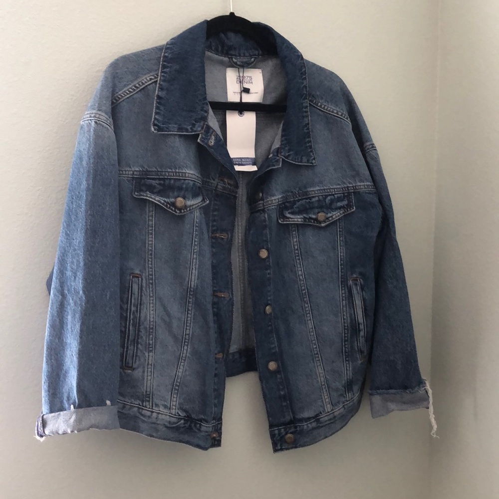 Zara oversized denim jacket